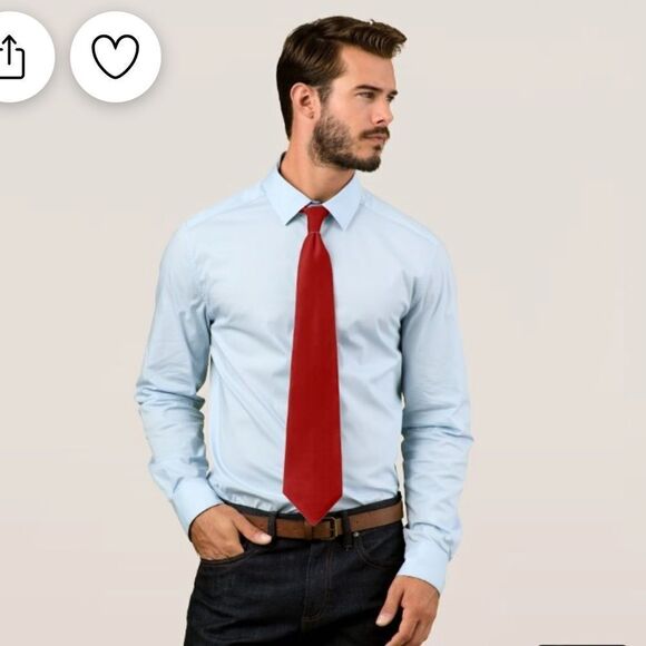 Bespoke & Co. Sawtooth Pattern Luxury Silk Men’s Tie Red or Pink | New with Tags - Picture 1 of 12